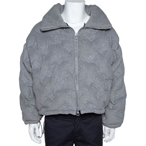 lv grey 3d jakket|3D Monogram Hooded Jacket .